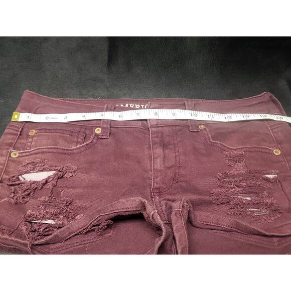 American Eagle Outfitters Distressed Stretch Shortie Shorts | Size 2 - Picture 4 of 6